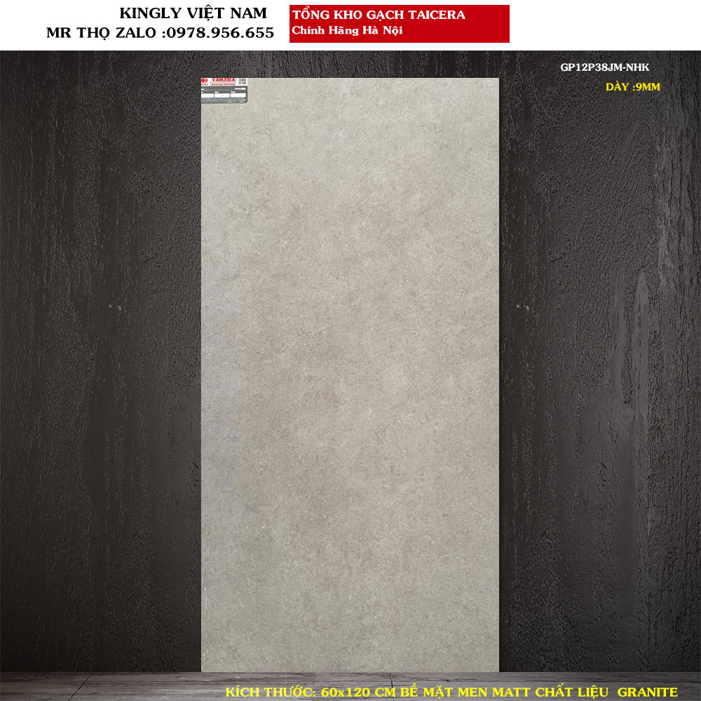 Gạch lát nền Granite Taicera 60x120 cm GP12P38JM Loại 1